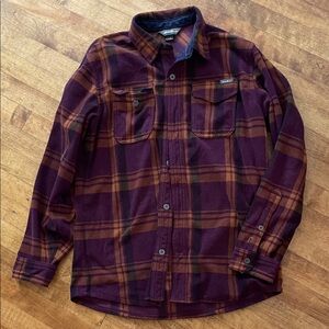 Plaid Button-Up Shirt/ jacket